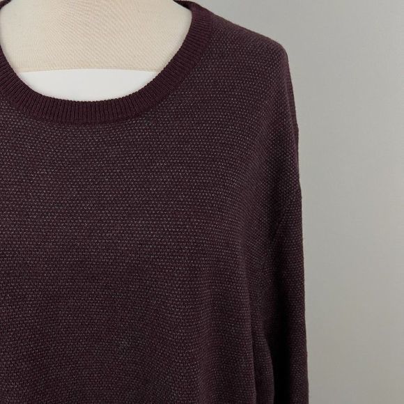 NWT NORDSTROM Purple Wool‎ Mix Crew Neck Sweater (XL) - Picture 3 of 8
